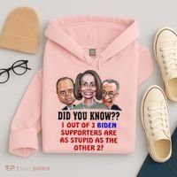 Funny Biden Supporters Are Stupid Anti Biden Democrats Gift Hoodie thumb 4