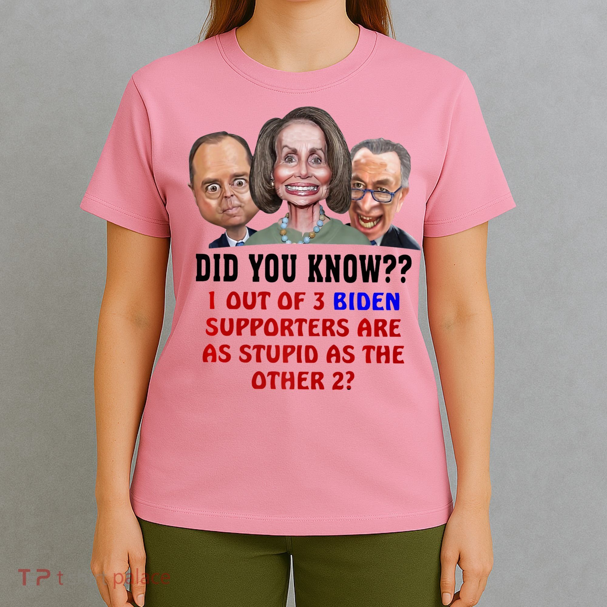 Funny Biden Supporters Are Stupid Anti Biden Democrats Gift T-Shirt