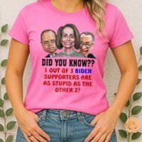 Funny Biden Supporters Are Stupid Anti Biden Democrats Gift Women's T-Shirt thumb 2