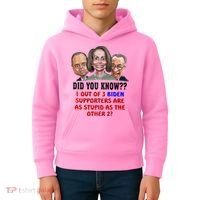 Funny Biden Supporters Are Stupid Anti Biden Democrats Gift Kids Hoodie thumb 4