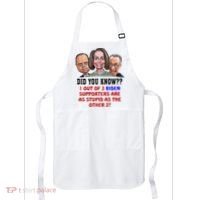 Funny Biden Supporters Are Stupid Anti Biden Democrats Gift Apron thumb 0