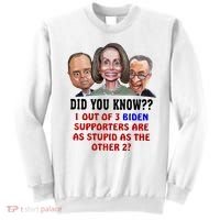 Funny Biden Supporters Are Stupid Anti Biden Democrats Gift Sweatshirt thumb 0
