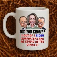 Funny Biden Supporters Are Stupid Anti Biden Democrats Gift Coffee Mug thumb 2