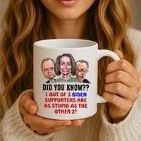 Funny Biden Supporters Are Stupid Anti Biden Democrats Gift Coffee Mug thumb 3