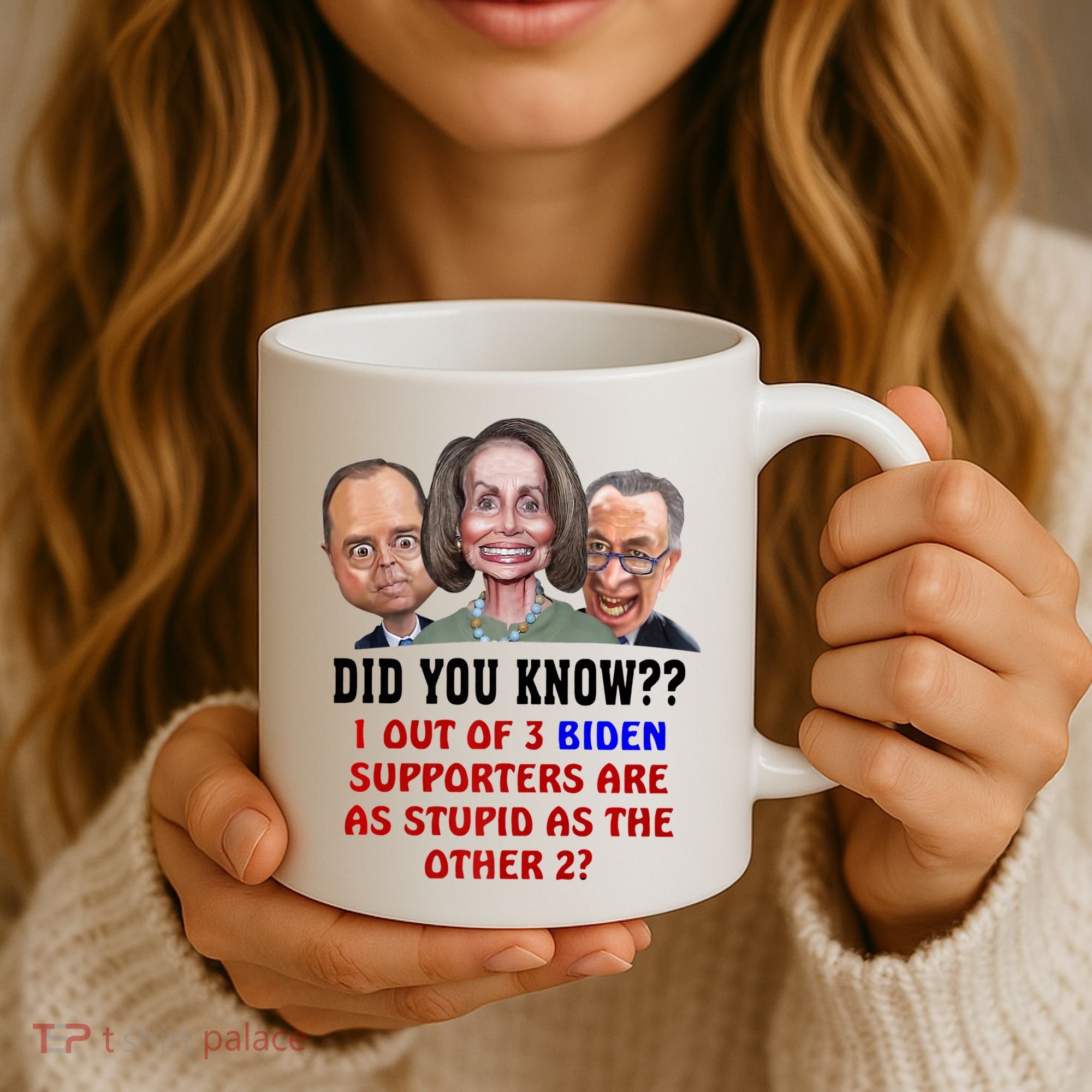 Funny Biden Supporters Are Stupid Anti Biden Democrats Gift Coffee Mug