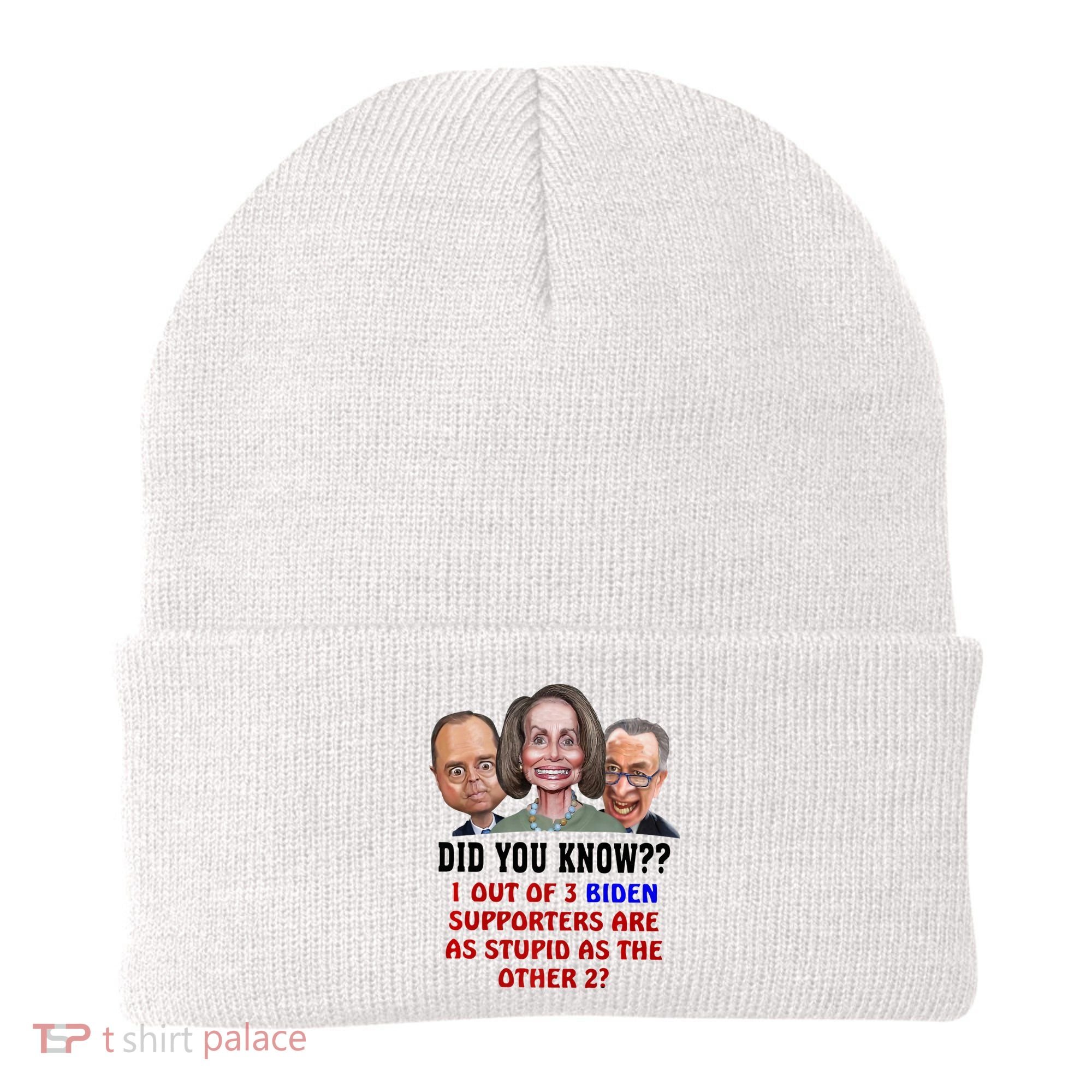 Funny Biden Supporters Are Stupid Anti Biden Democrats Gift Beanie