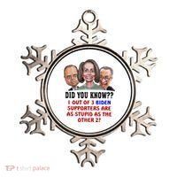 Funny Biden Supporters Are Stupid Anti Biden Democrats Gift Ornament thumb 0