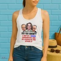 Funny Biden Supporters Are Stupid Anti Biden Democrats Gift Women's Tank Top thumb 2