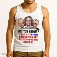Funny Biden Supporters Are Stupid Anti Biden Democrats Gift Tank Top thumb 3