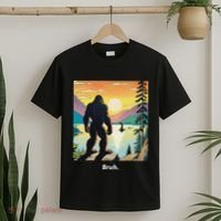 Funny Bigfoot Sasquatch Loch Ness Monster Bruh T-Shirt thumb 2