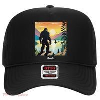 Funny Bigfoot Sasquatch Loch Ness Monster Bruh Hat thumb 0