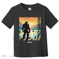 Funny Bigfoot Sasquatch Loch Ness Monster Bruh Toddler T-Shirt thumb 0
