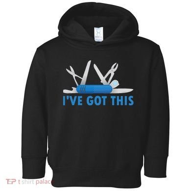 Funny Bladesmith Swiss I’Ve Got This Knife Day Toddler Hoodie