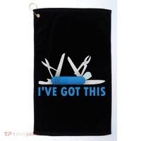 Funny Bladesmith Swiss I’Ve Got This Knife Day Golf Towel thumb 0