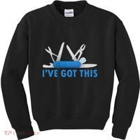Funny Bladesmith Swiss I’Ve Got This Knife Day Kids Sweatshirt thumb 0