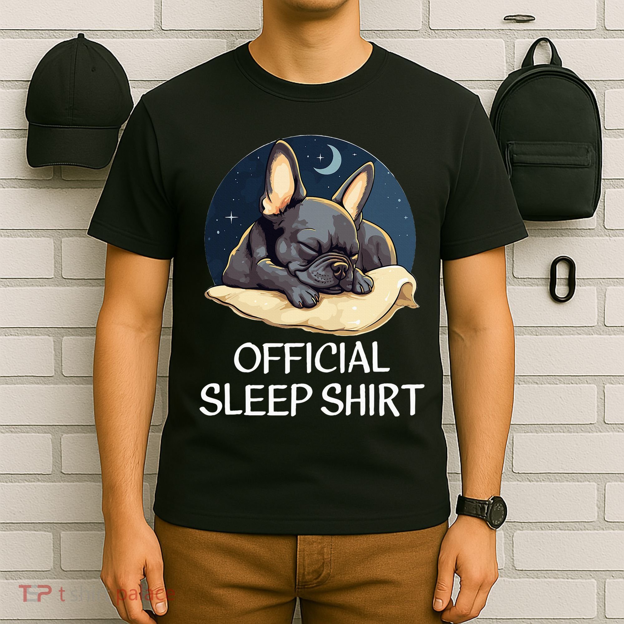 French Bulldog Sleep For Frenchie Lover T-Shirt