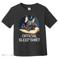 French Bulldog Sleep For Frenchie Lover Toddler T-Shirt thumb 0