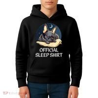 French Bulldog Sleep For Frenchie Lover Kids Hoodie thumb 4