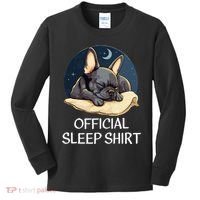 French Bulldog Sleep For Frenchie Lover Kids Long Sleeve Shirt thumb 0