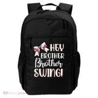 Funny Baseball Sister Hey Brother Brother Swing Baseball Backpack thumb 0