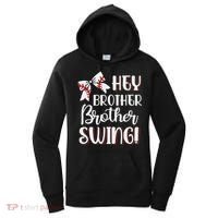 Funny Baseball Sister Hey Brother Brother Swing Baseball Women's Hoodie thumb 0