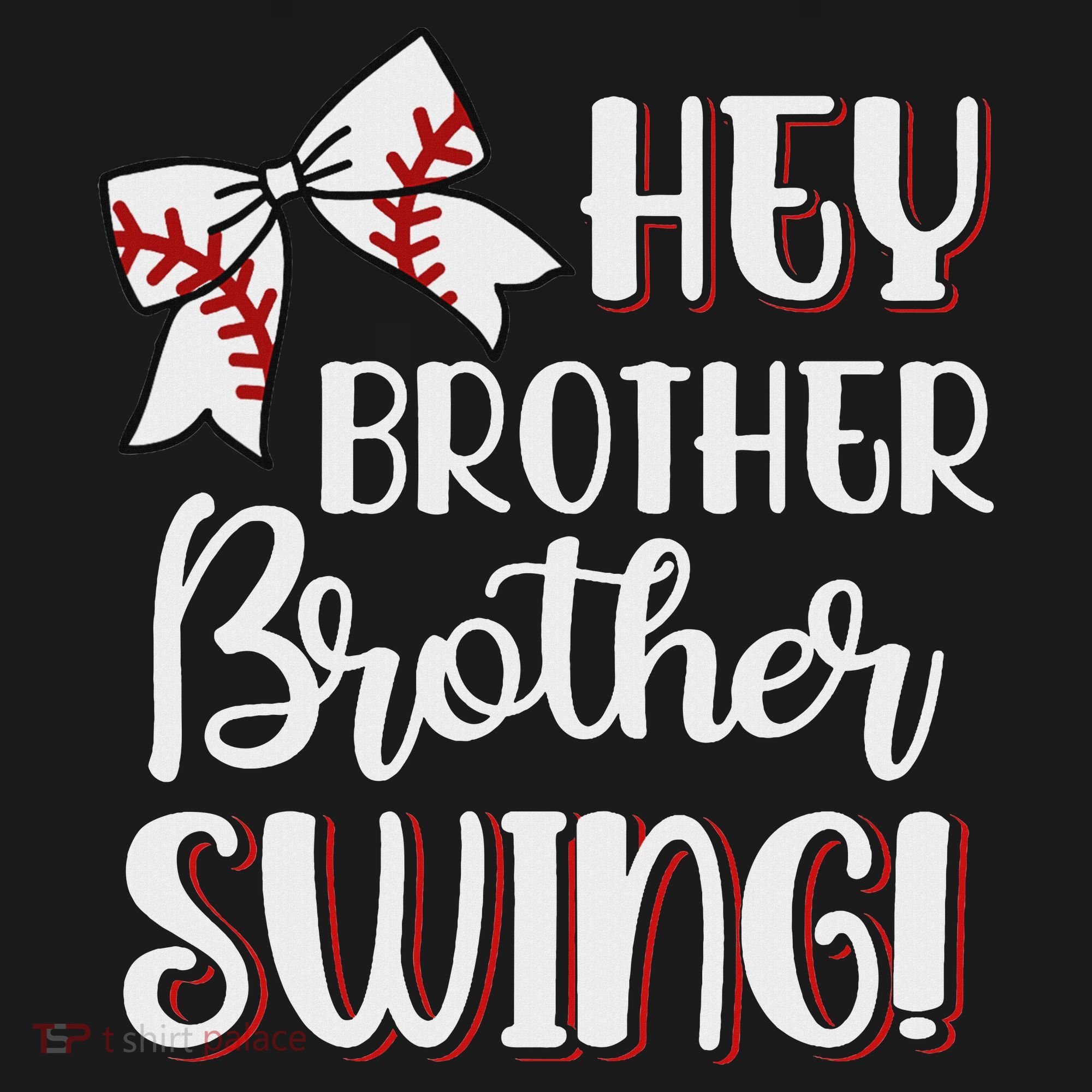 Funny Baseball Sister Hey Brother Brother Swing Baseball Women's Hoodie