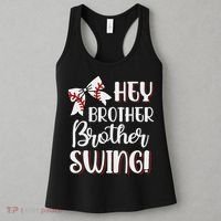 Funny Baseball Sister Hey Brother Brother Swing Baseball Women's Tank Top thumb 3