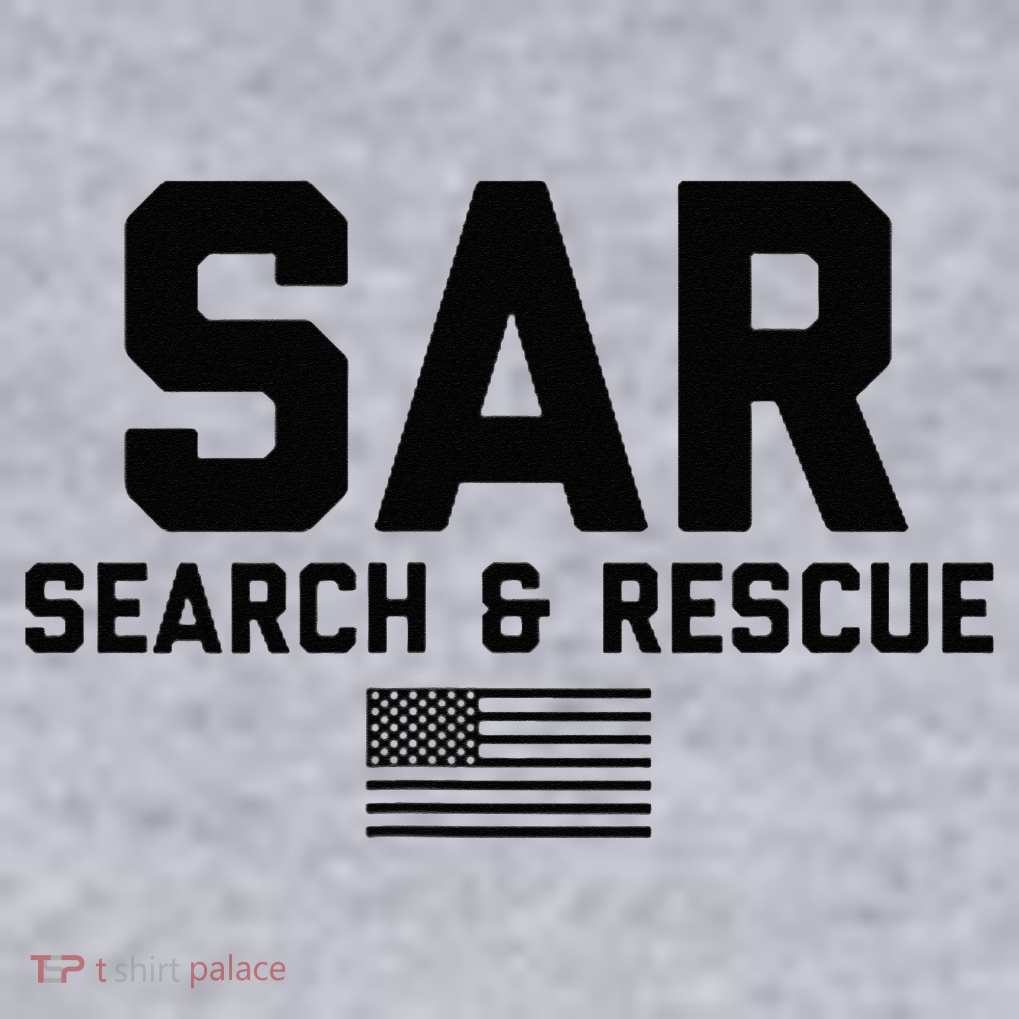 FRONT & BACK Search And Rescue American Flag SAR Team Women's Sweatshirt