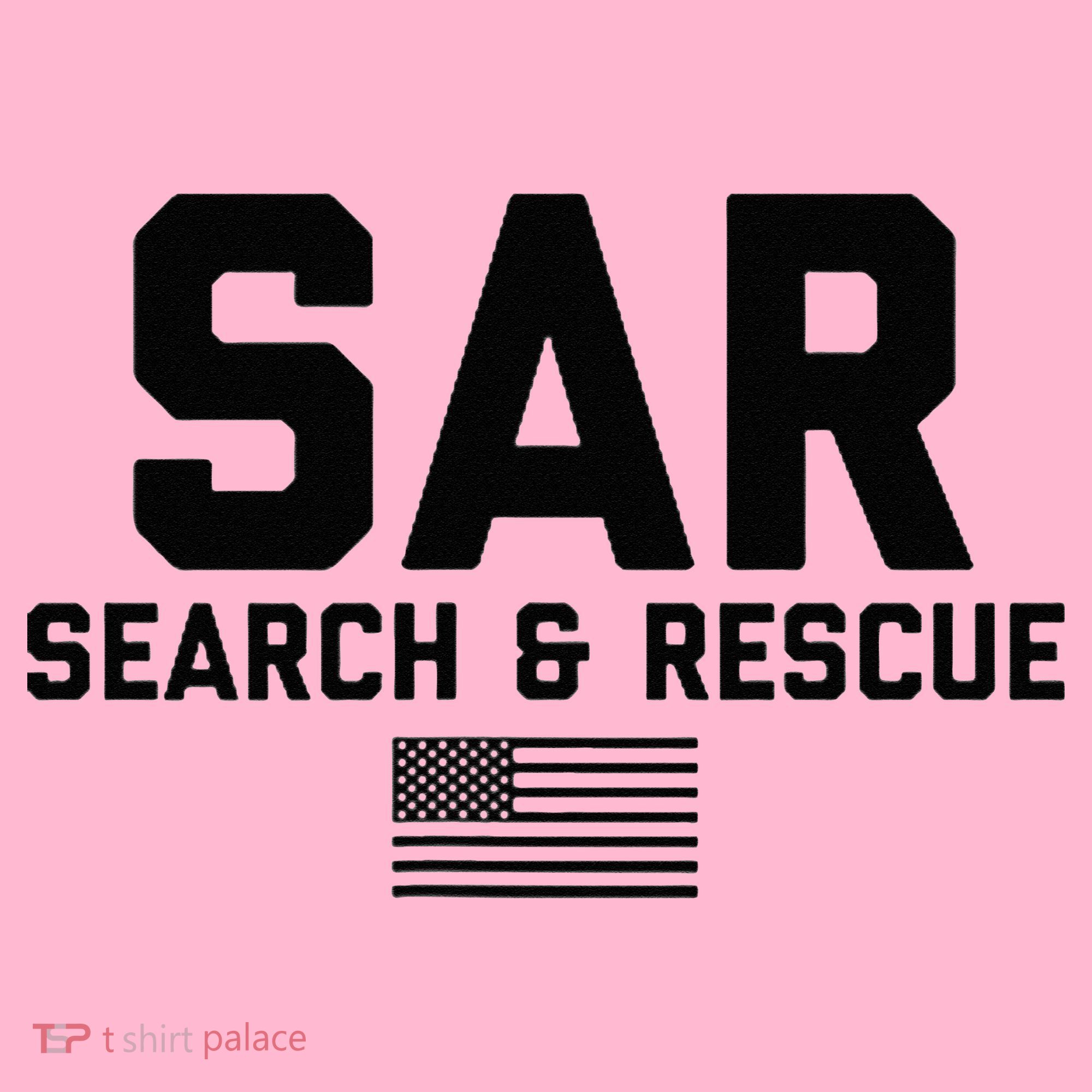 FRONT & BACK Search And Rescue American Flag SAR Team Coaster
