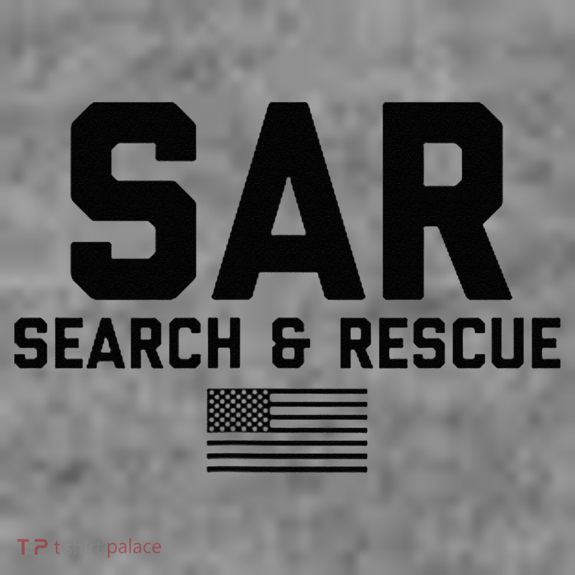 FRONT & BACK Search And Rescue American Flag SAR Team Toddler Hoodie