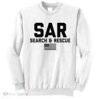 FRONT & BACK Search And Rescue American Flag SAR Team Sweatshirt thumb 0
