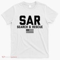 FRONT & BACK Search And Rescue American Flag SAR Team T-Shirt thumb 0