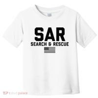 FRONT & BACK Search And Rescue American Flag SAR Team Toddler T-Shirt thumb 0