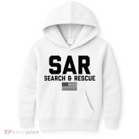 FRONT & BACK Search And Rescue American Flag SAR Team Kids Hoodie thumb 0
