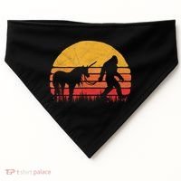 Funny Bigfoot Sasquatch & Unicorn Legends! USA-Made Doggie Bandana thumb 0