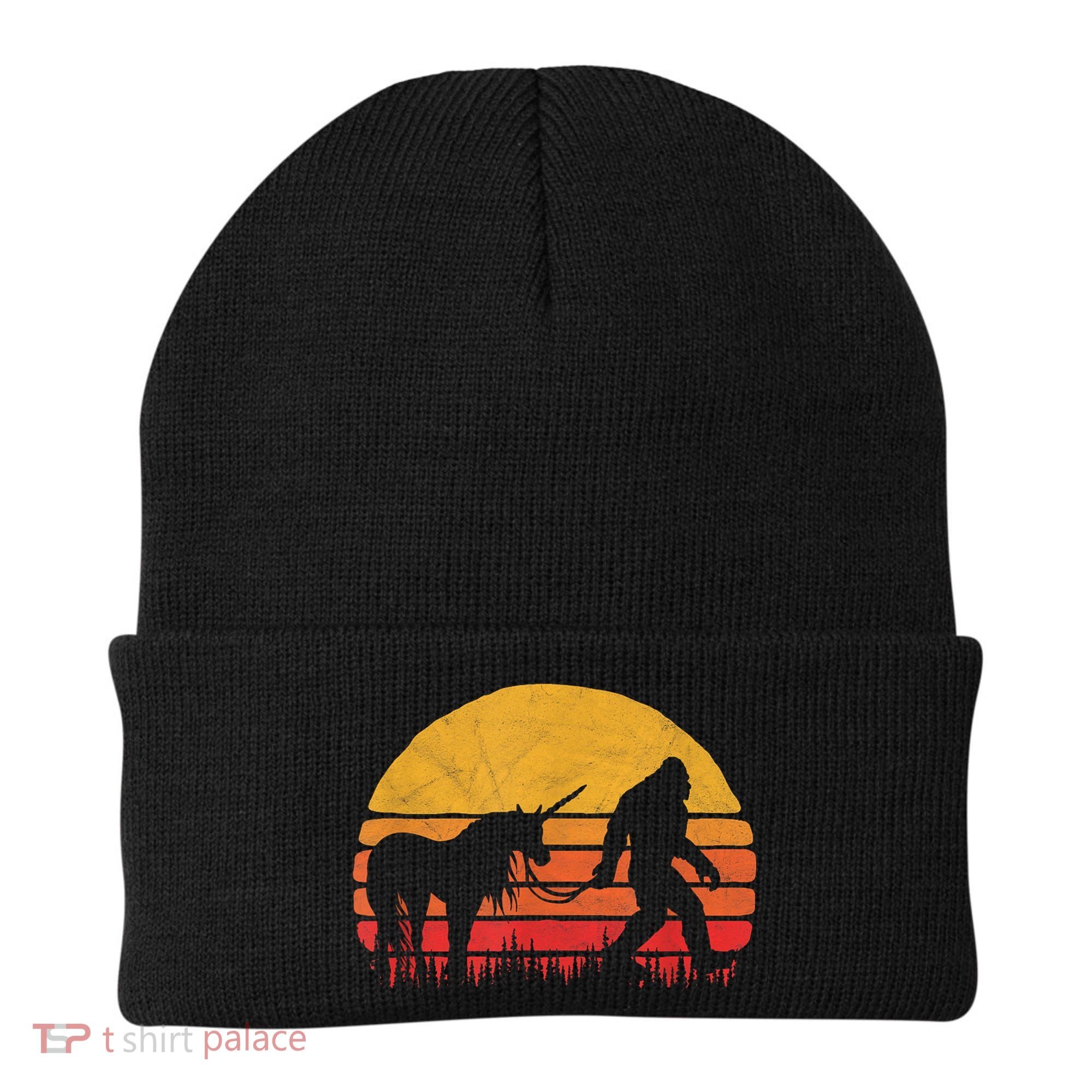 Funny Bigfoot Sasquatch & Unicorn Legends! Beanie