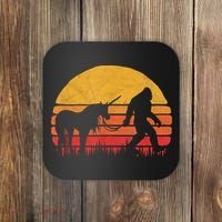 Funny Bigfoot Sasquatch & Unicorn Legends! Coaster thumb 0