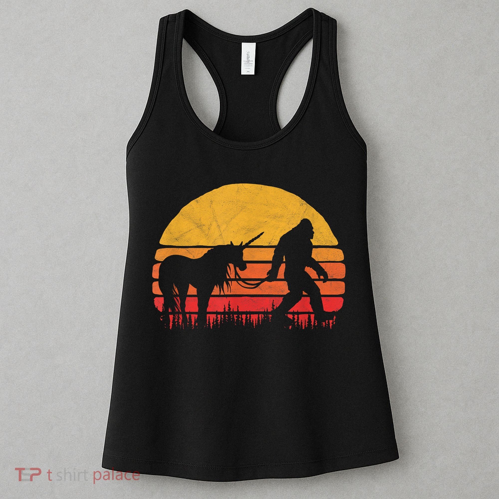 Funny Bigfoot Sasquatch & Unicorn Legends! Women's Tank Top