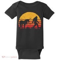 Funny Bigfoot Sasquatch & Unicorn Legends! Baby Bodysuit thumb 0