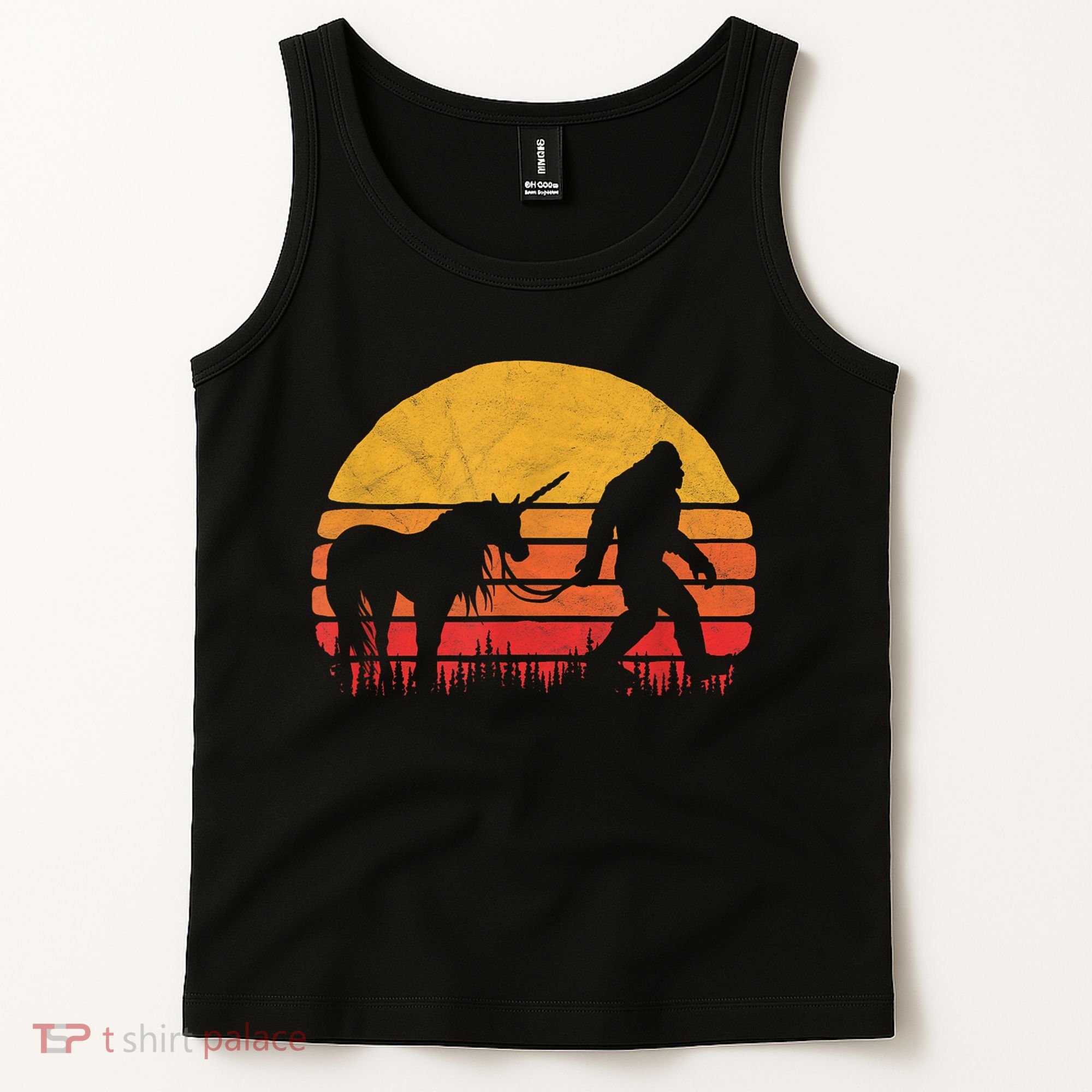 Funny Bigfoot Sasquatch & Unicorn Legends! Tank Top