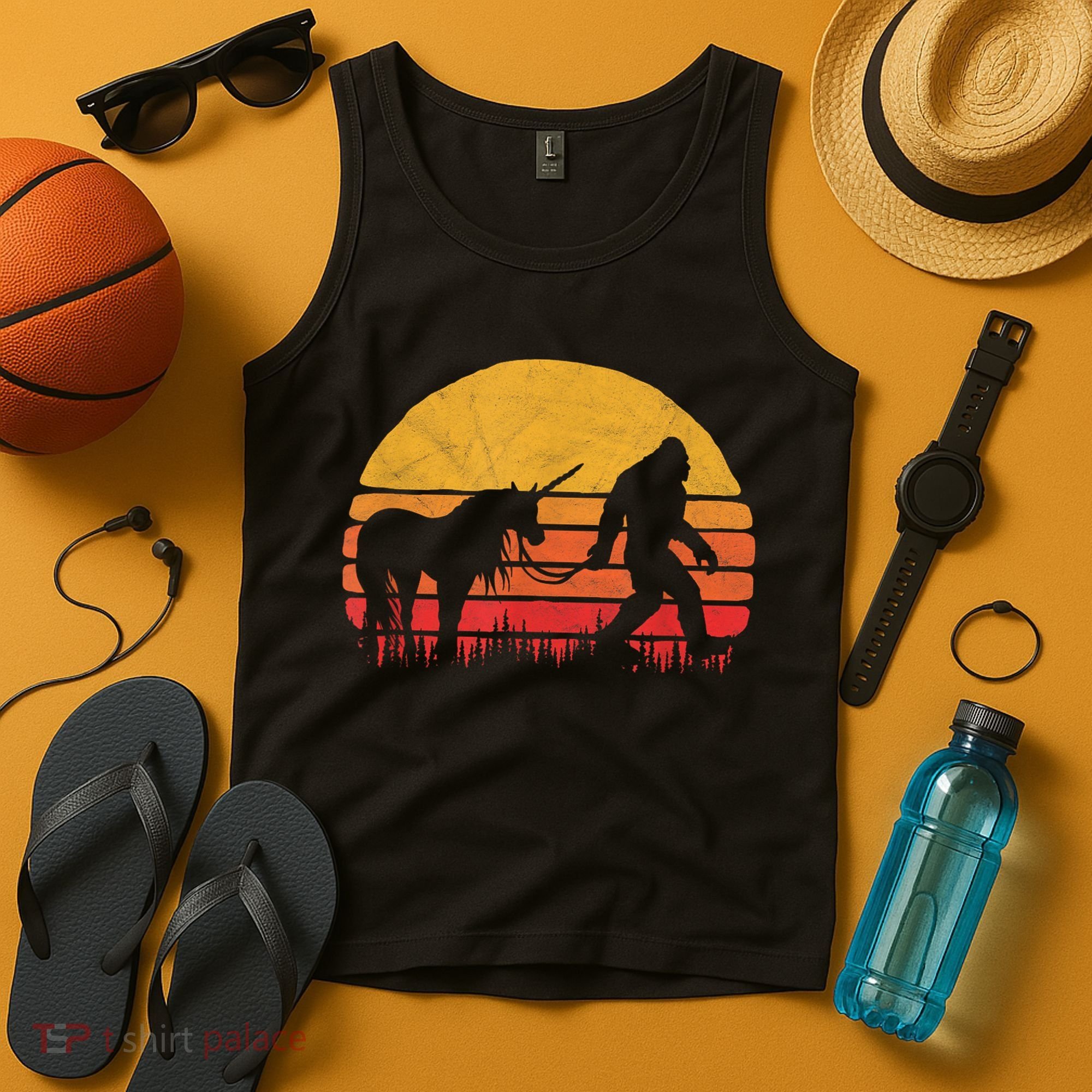 Funny Bigfoot Sasquatch & Unicorn Legends! Tank Top