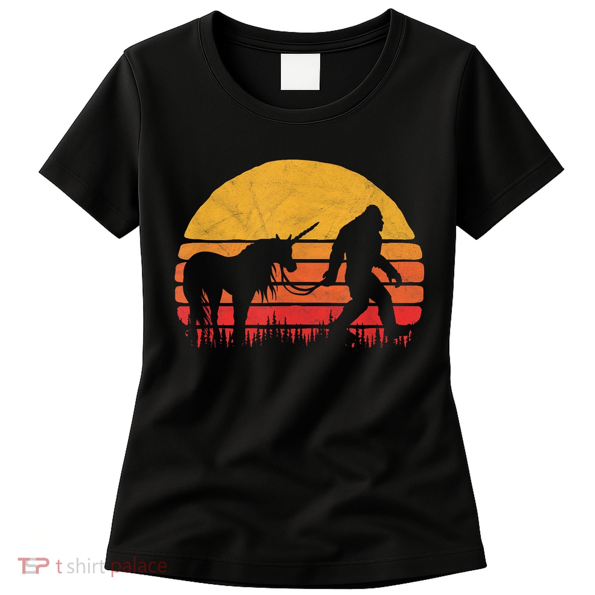Funny Bigfoot Sasquatch & Unicorn Legends! Women's T-Shirt