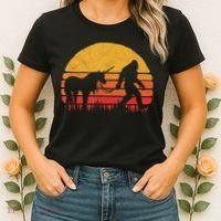 Funny Bigfoot Sasquatch & Unicorn Legends! Women's T-Shirt thumb 2