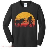 Funny Bigfoot Sasquatch & Unicorn Legends! Kids Long Sleeve Shirt thumb 0