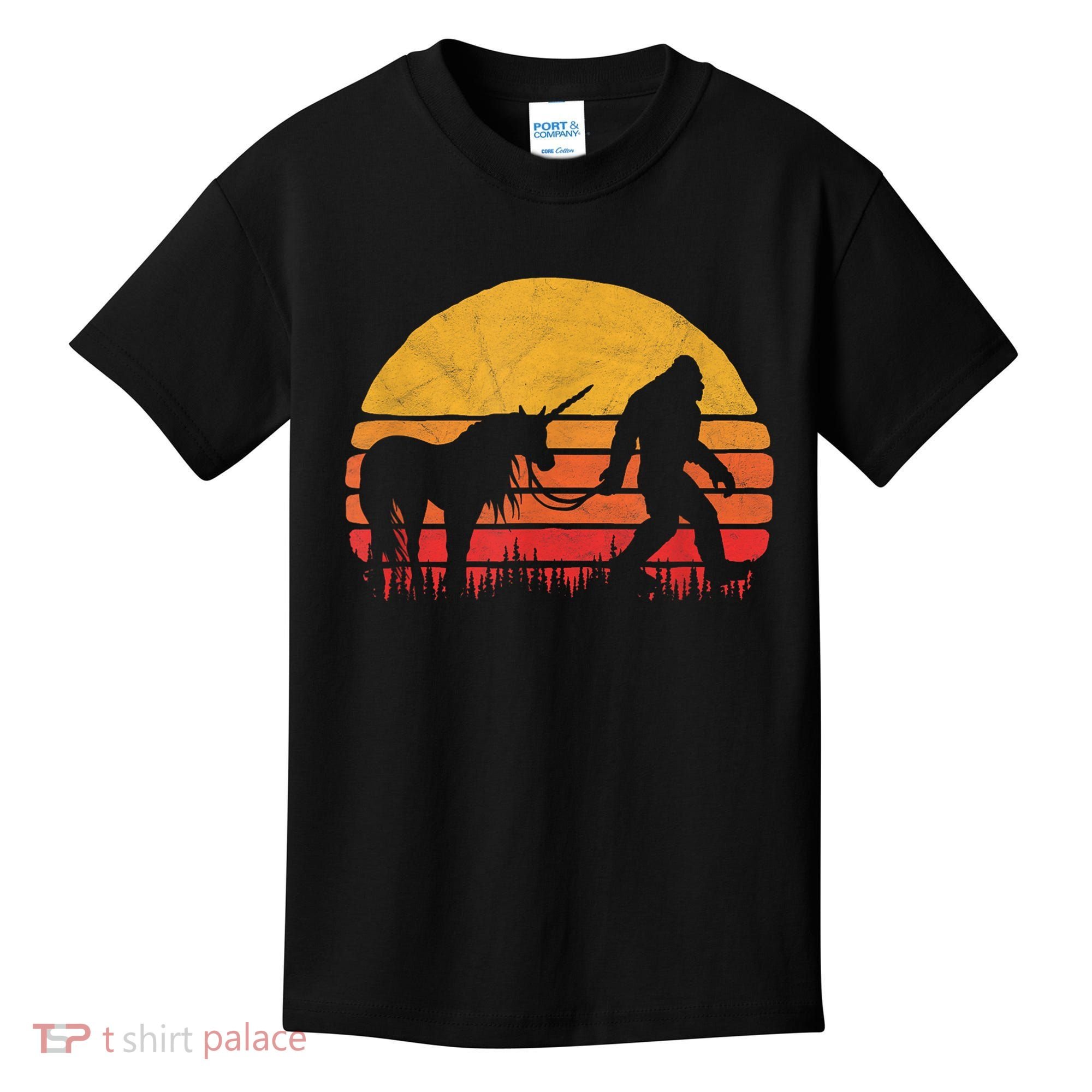 Funny Bigfoot Sasquatch & Unicorn Legends! Kids T-Shirt