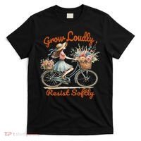 Floral Bike Subtle 8647 Trump Resist ,boho Vintage T-Shirt thumb 0