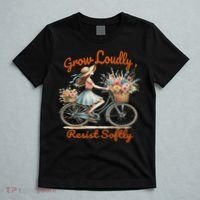 Floral Bike Subtle 8647 Trump Resist ,boho Vintage T-Shirt thumb 5