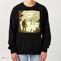 Funny Bigfoot Sasquatch Loch Ness Monster Introvert Bruh Women's Sweatshirt thumb 0