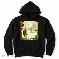 Funny Bigfoot Sasquatch Loch Ness Monster Introvert Bruh Hoodie thumb 0