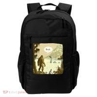 Funny Bigfoot Sasquatch Loch Ness Monster Introvert Bruh Backpack thumb 0